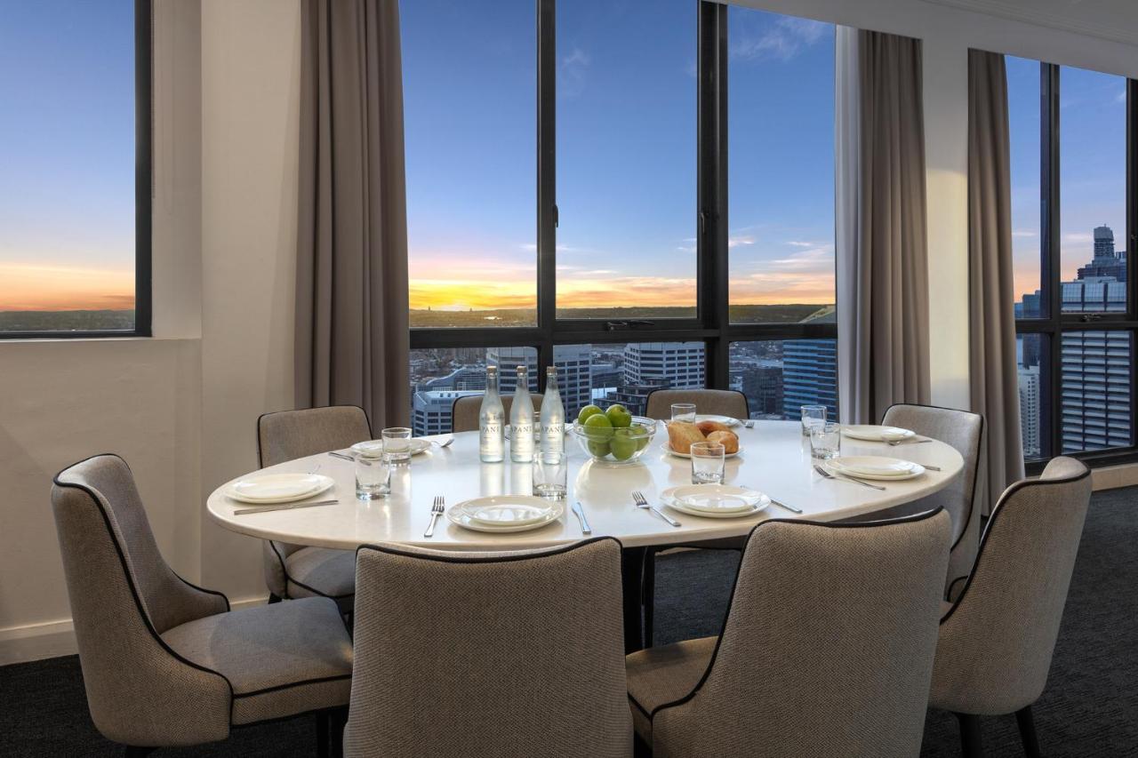 Meriton Suites Pitt Street, Sydney Exteriör bild Dining room