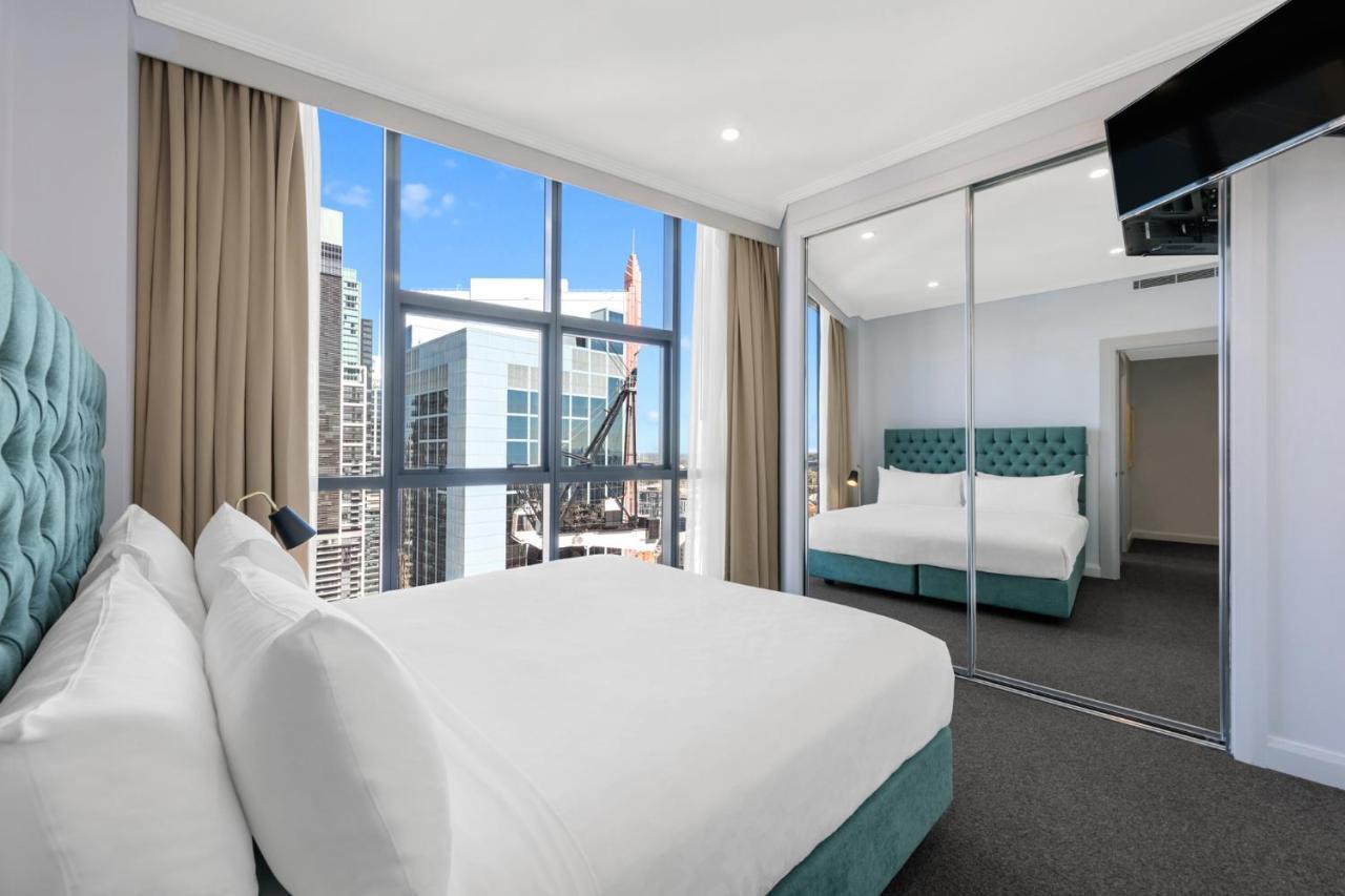Meriton Suites Pitt Street, Sydney Exteriör bild Bedroom