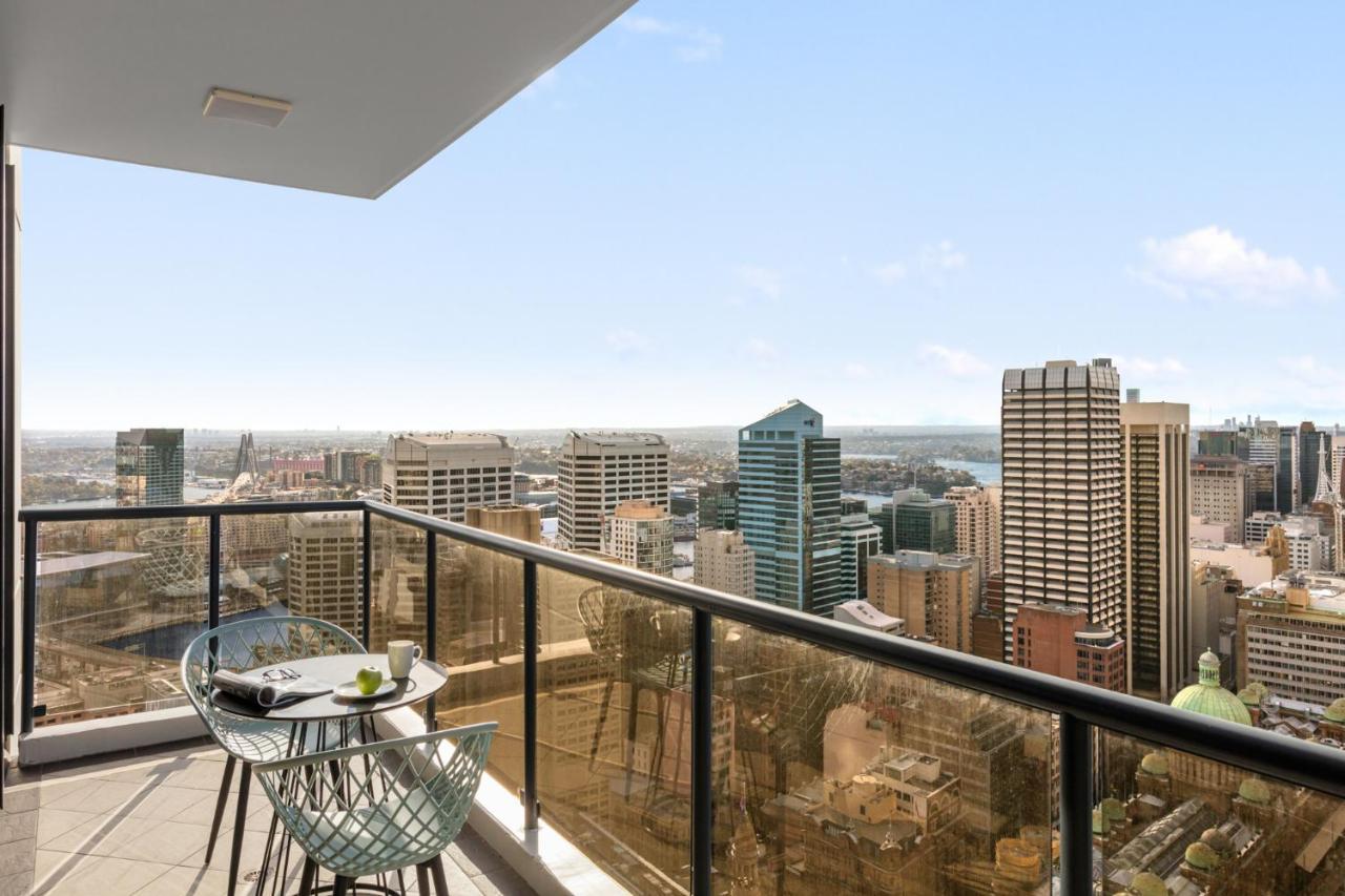 Meriton Suites Pitt Street, Sydney Exteriör bild View from the apartment