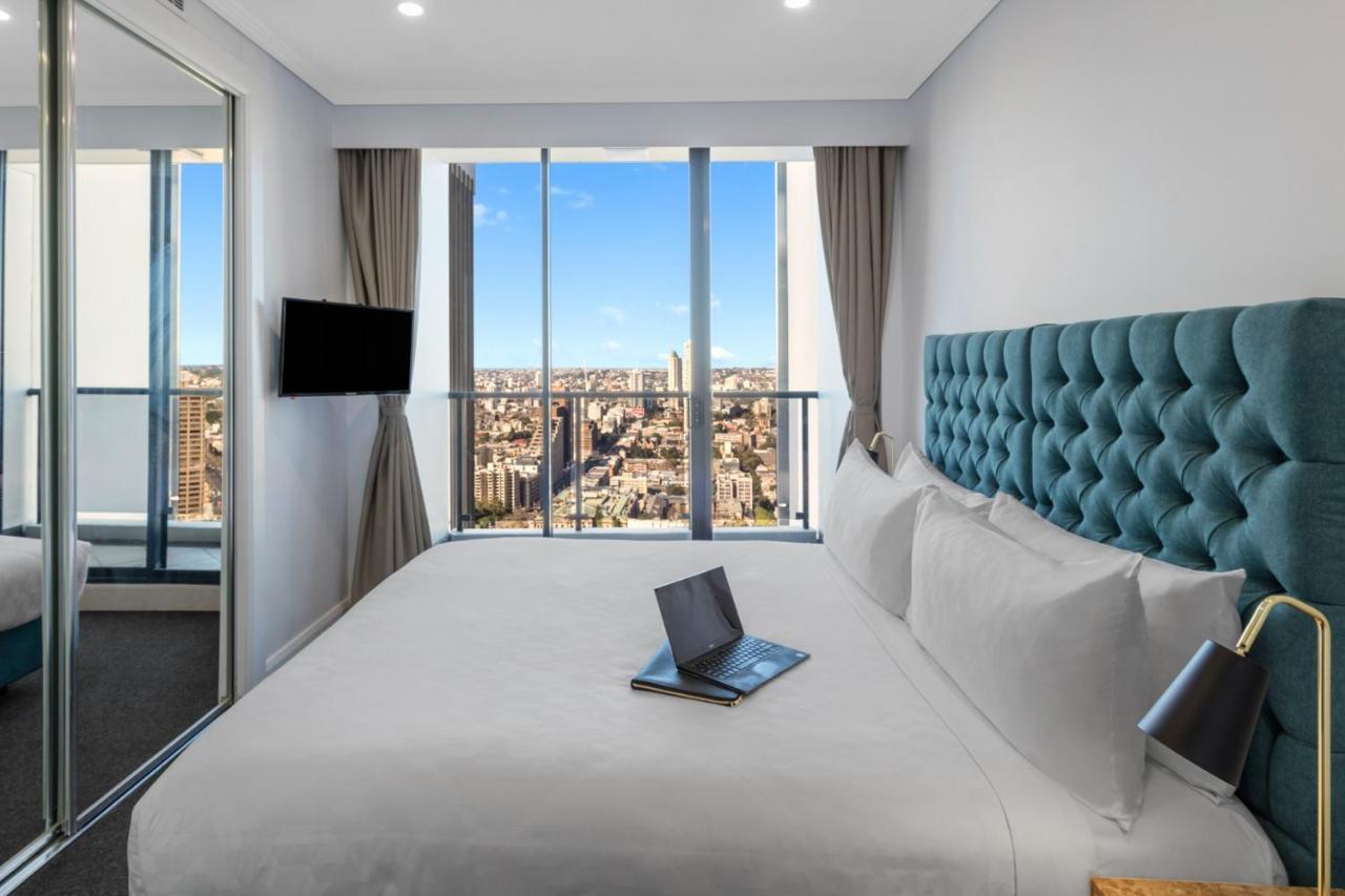 Meriton Suites Pitt Street, Sydney Exteriör bild Bedroom